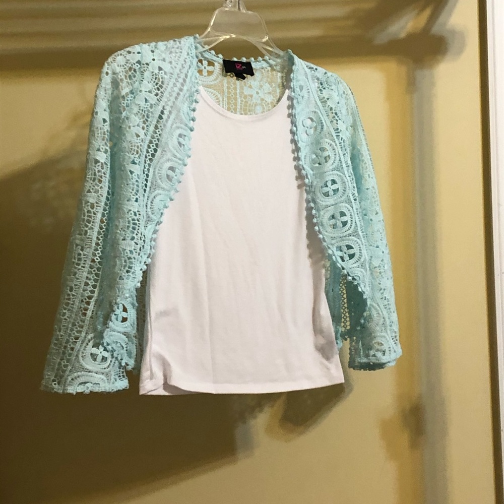 Girls tank and cardigan